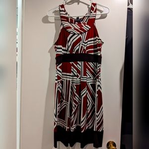 Banana Republic brand color blocked red dress - Size M